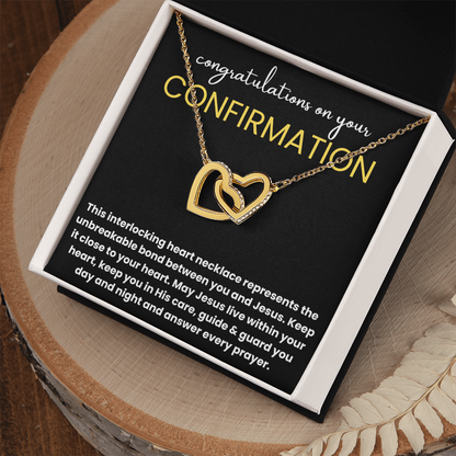 Personalized Confirmation Gift for Women Necklace - Catholic Confirmation Gift,  First Communion Gift Baptism Girl