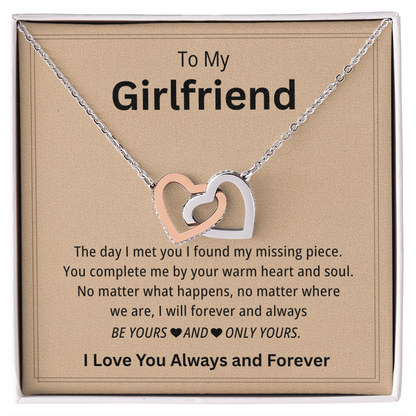 Girlfriend Necklace Gift From Boyfriend On Birthday, Wedding, Anniversary, Valentine's Day