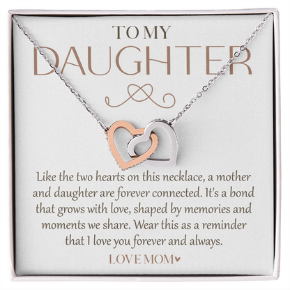 Mother Daughter Necklace - Meaningful Gift for Daughter From Dad