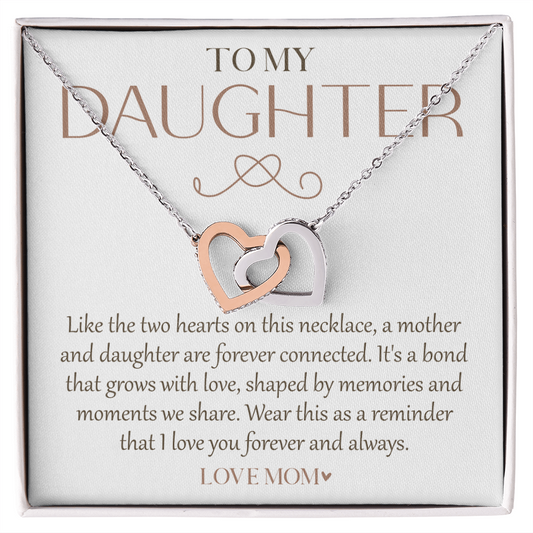 Mother Daughter Necklace - Meaningful Gift for Daughter From Dad