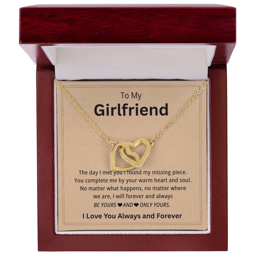 Girlfriend Necklace Gift From Boyfriend On Birthday, Wedding, Anniversary, Valentine's Day