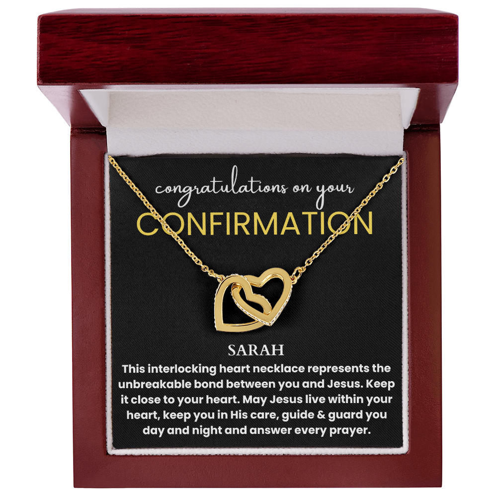 Personalized Confirmation Gift for Women Necklace - Catholic Confirmation Gift, Confirmation Sponsor Gift, First Communion Gift Baptism Girl