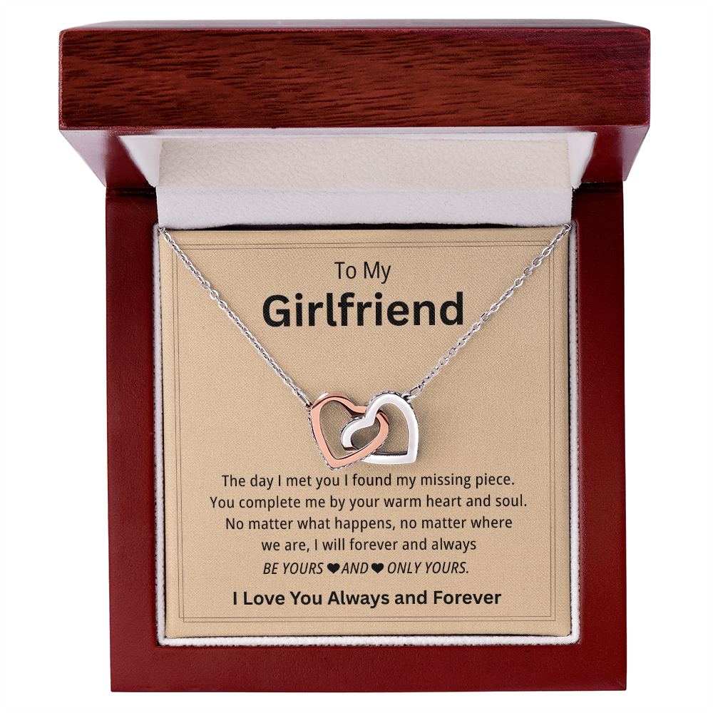 Girlfriend Necklace Gift From Boyfriend On Birthday, Wedding, Anniversary, Valentine's Day