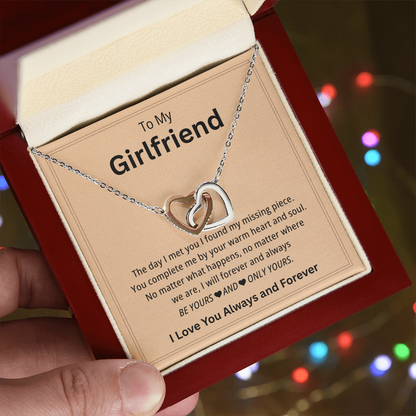 Girlfriend Necklace Gift From Boyfriend On Birthday, Wedding, Anniversary, Valentine's Day