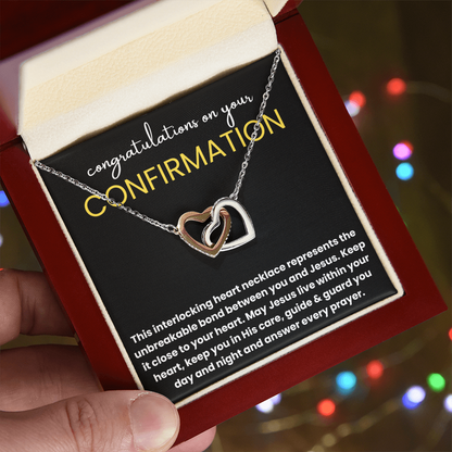 Personalized Confirmation Gift for Women Necklace - Catholic Confirmation Gift,  First Communion Gift Baptism Girl