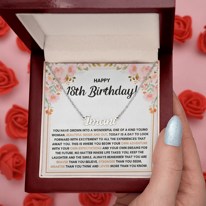 Name Necklace On Her 18th Birthday - Personalized Jewelry Gift