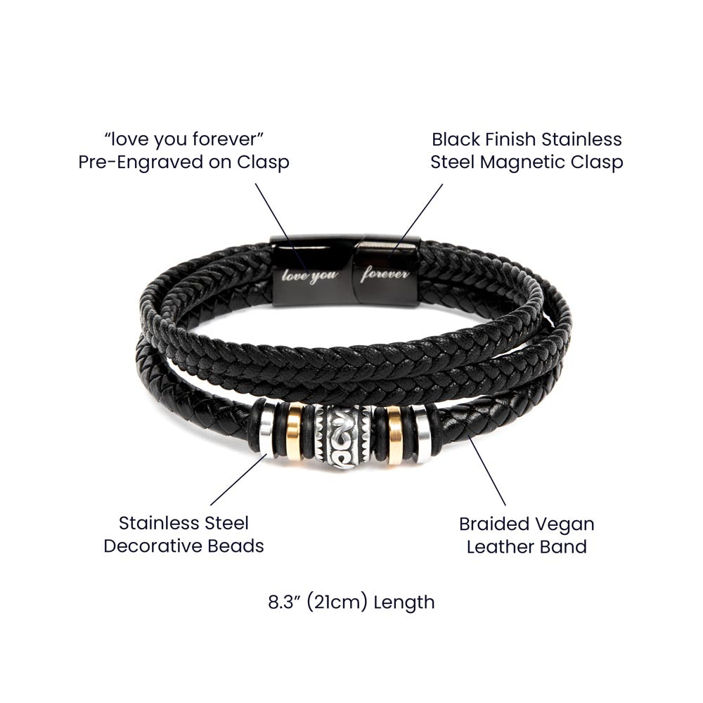 To My Son Bracelet – Inspirational Gift for Son from Mom or Dad