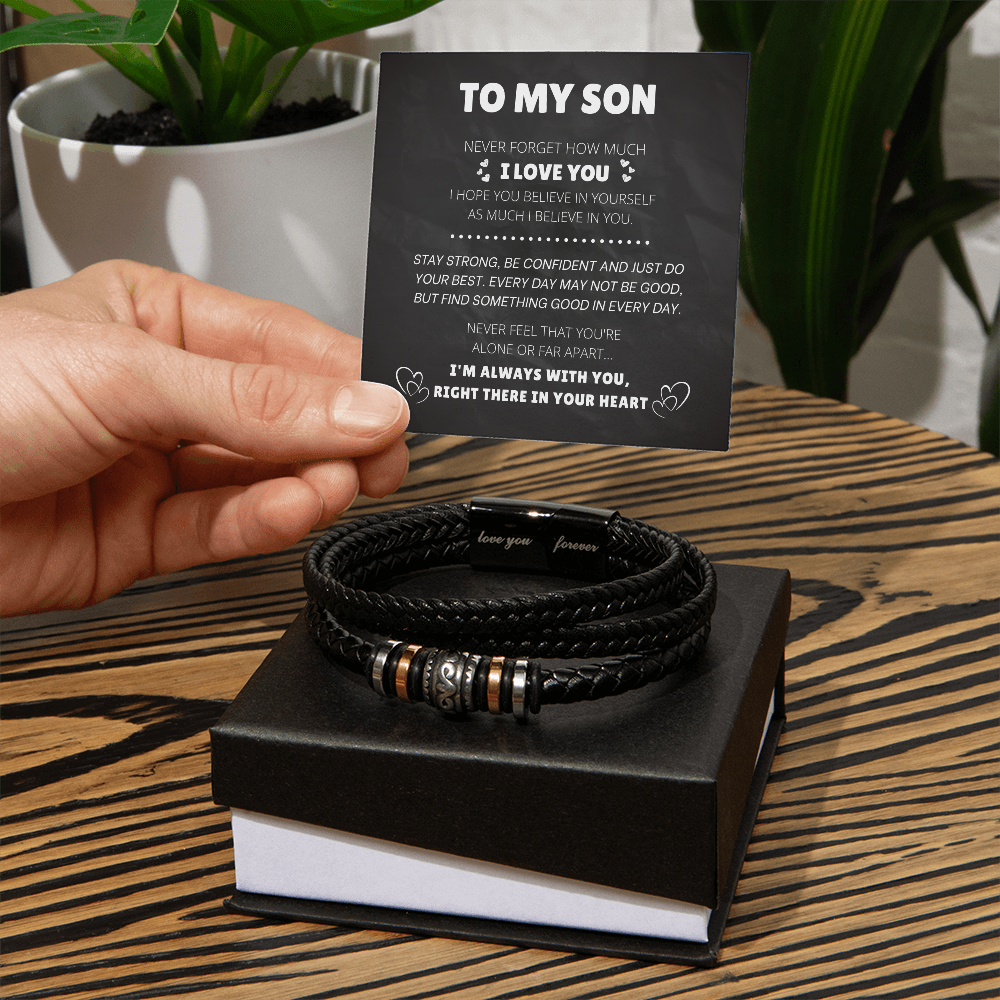 To My Son Bracelet | "Love You Forever" Meaningful Gift for Son 2026