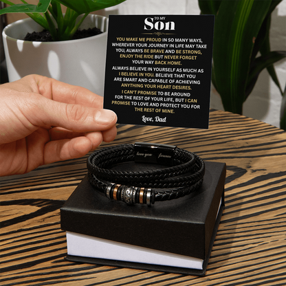 To My Son Bracelet | Gifts From Dad | "Love You Forever" Meaningful Gift for Son 2026