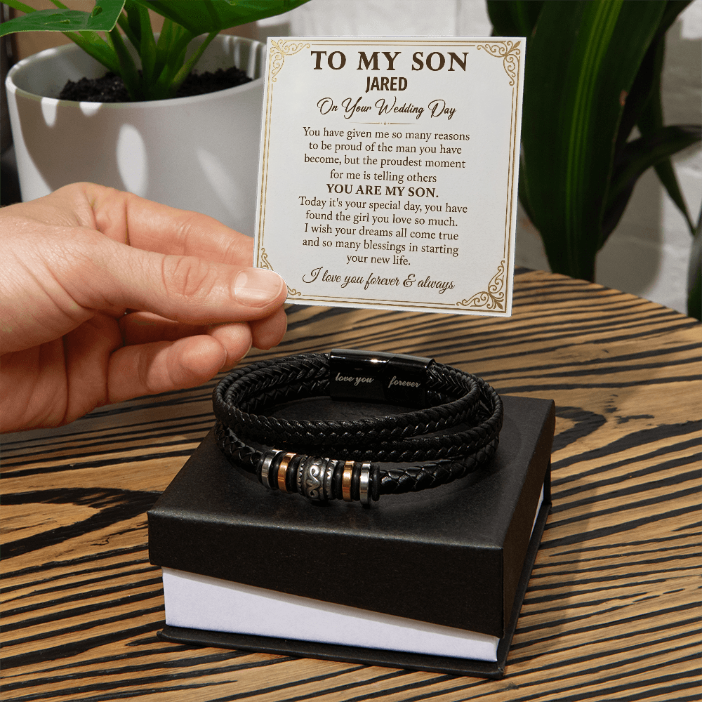 To My Son Bracelet – Love You Forever Bracelet Gift for Son
