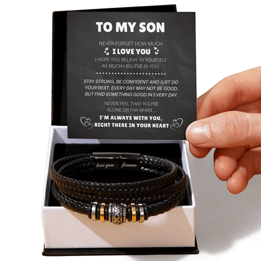To My Son Bracelet | "Love You Forever" Meaningful Gift for Son 2026