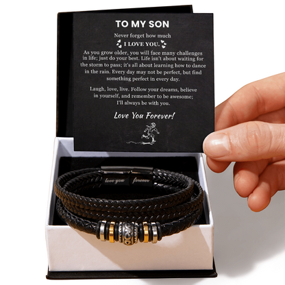 To My Son Bracelet – Meaningful Gift from Mom or Dad
