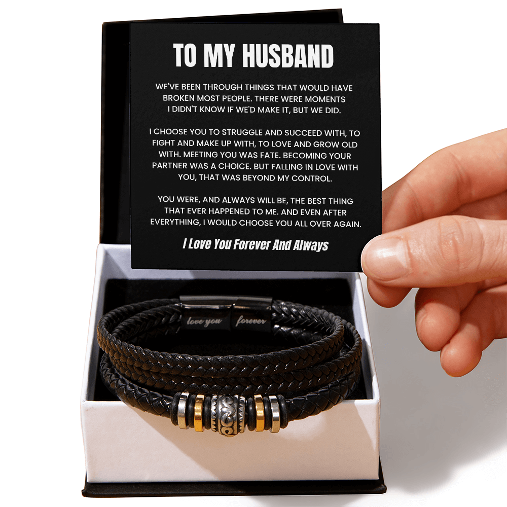 To My Husband Love You Forever Bracelet – Meaningful Gift from Wife for Husband