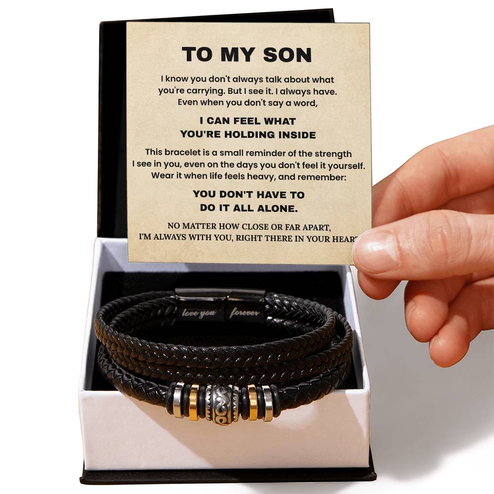 To My Son Bracelet – Love You Forever Gift from Mom or Dad
