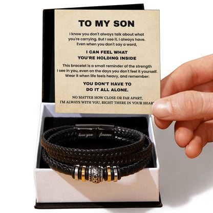 To My Son Bracelet – Love You Forever Gift from Mom or Dad