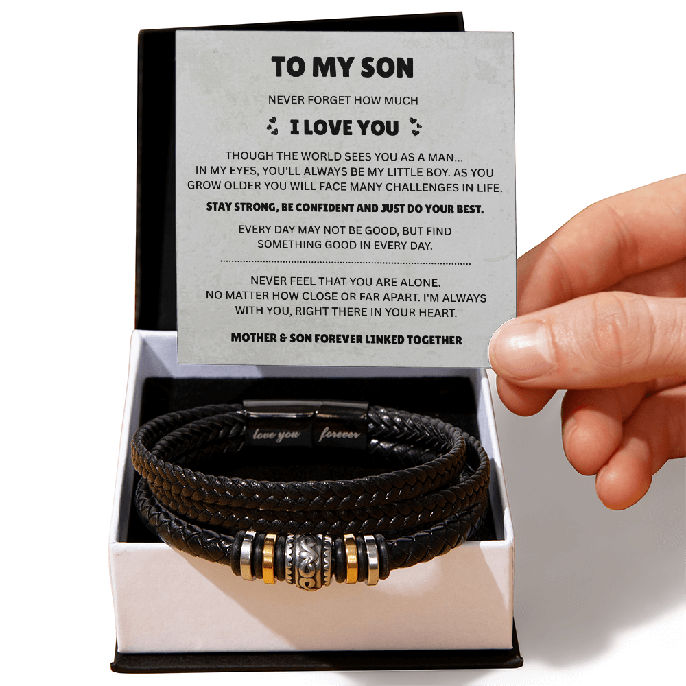 To My Son Love You Forever Bracelet – Meaningful Gift from Mom or Dad for Son
