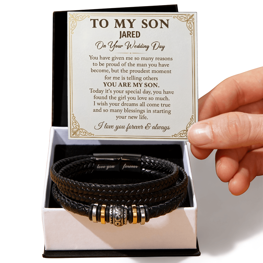 To My Son Bracelet – Love You Forever Bracelet Gift for Son