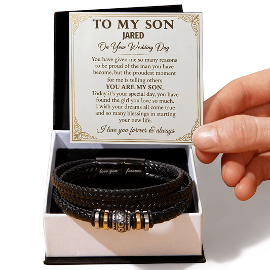 To My Son Bracelet – Love You Forever Bracelet Gift for Son