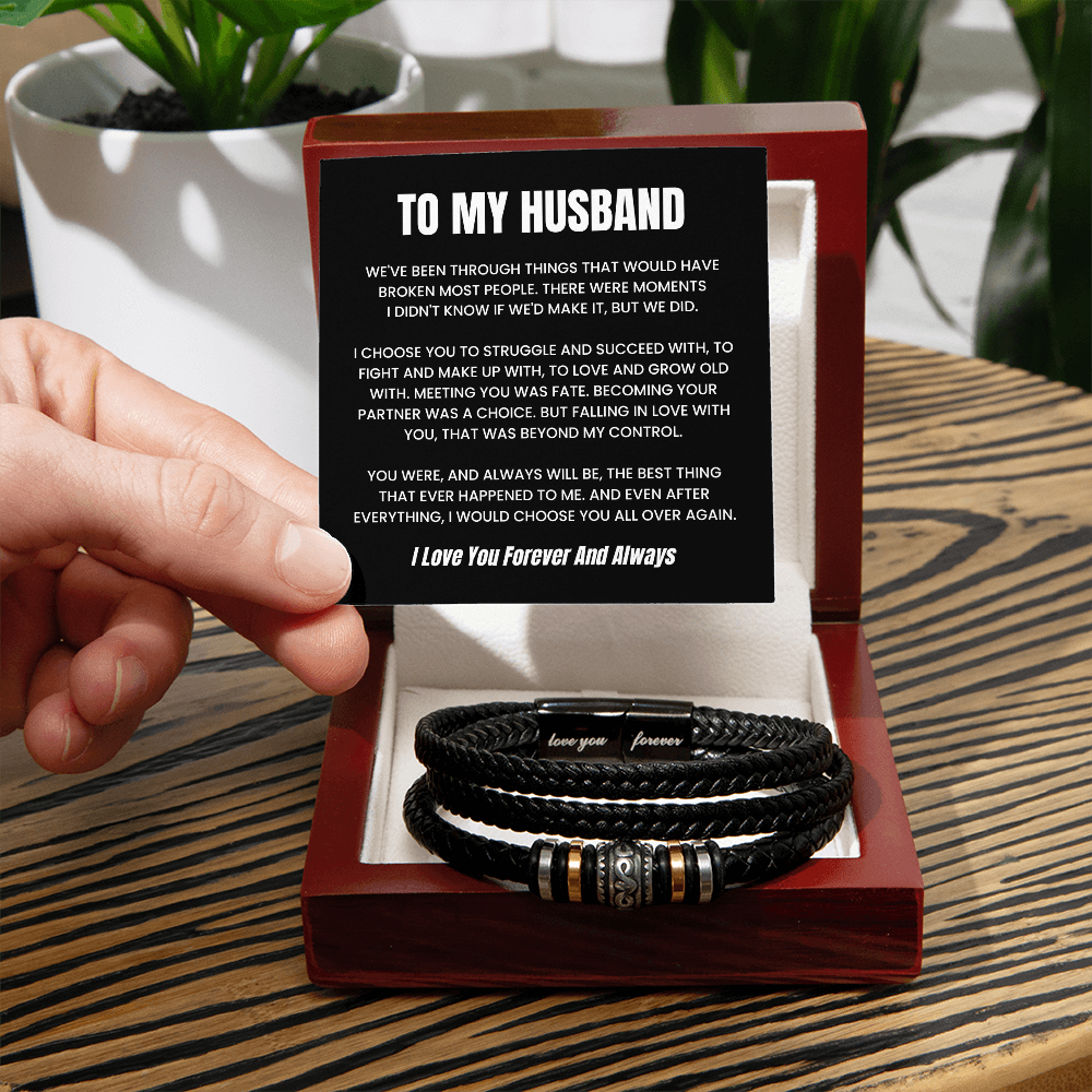To My Husband Love You Forever Bracelet – Meaningful Gift from Wife for Husband