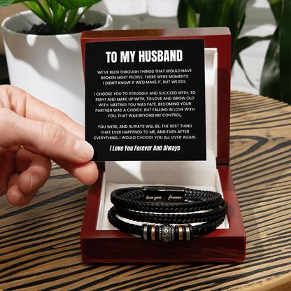 To My Husband Love You Forever Bracelet – Meaningful Gift from Wife for Husband