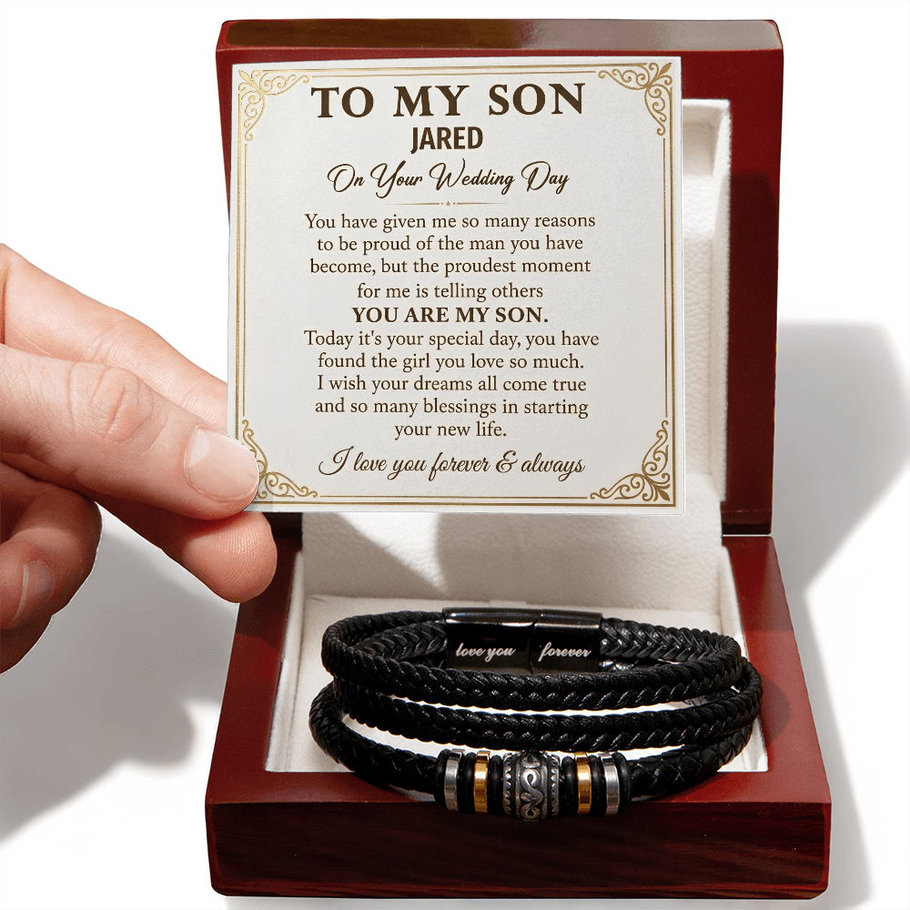 To My Son Bracelet – Love You Forever Bracelet Gift for Son