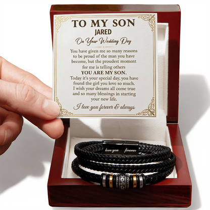 To My Son Bracelet – Love You Forever Bracelet Gift for Son