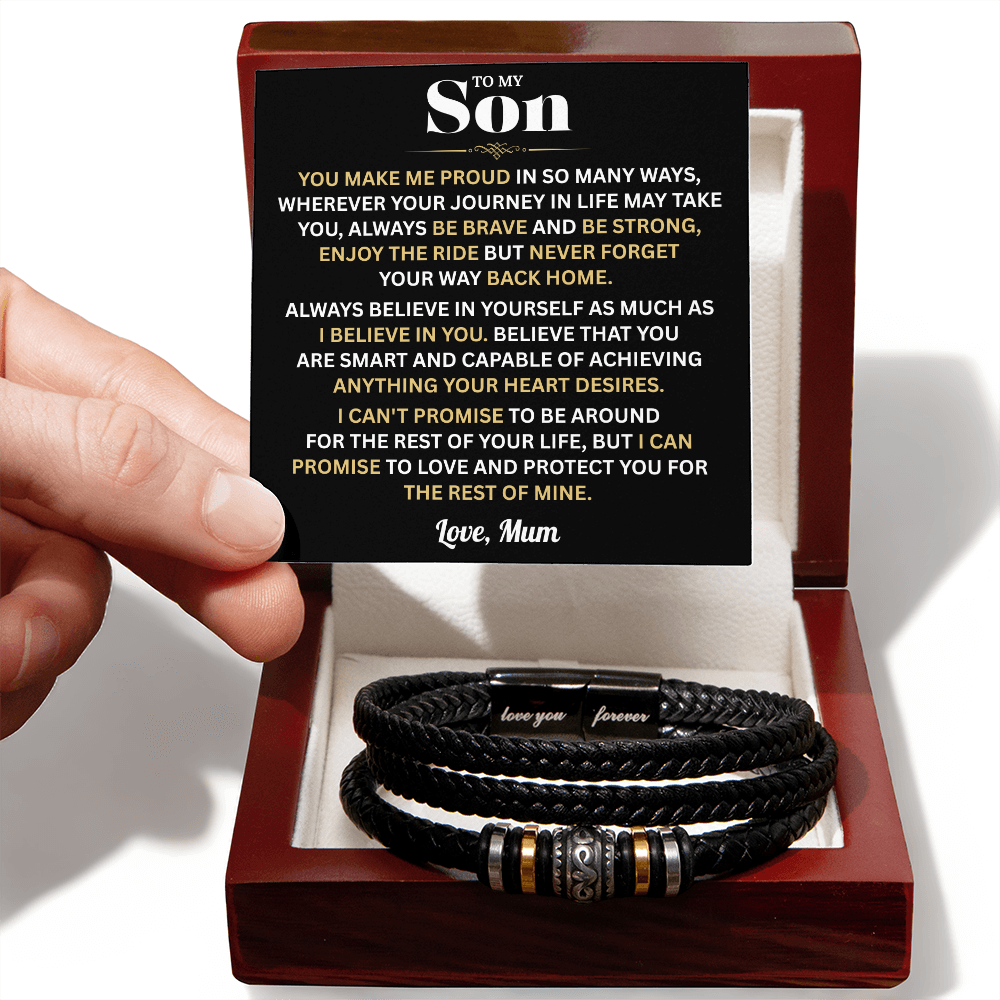 To My Son Bracelet | "Love You Forever" Meaningful Gift from Mom 2026