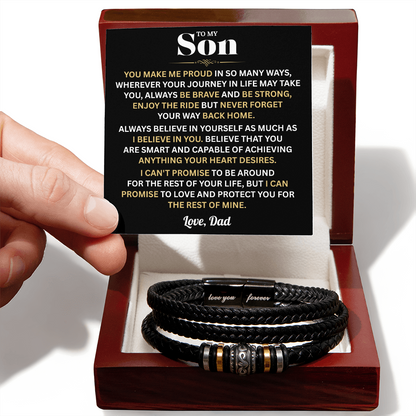 To My Son Bracelet | Gifts From Dad | "Love You Forever" Meaningful Gift for Son 2026