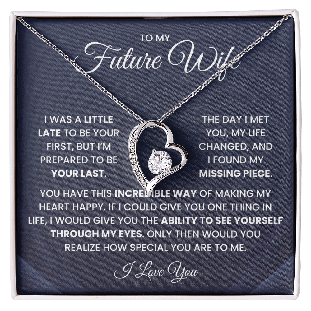 To My Future Wife Necklace – Wedding Gift for Bride
