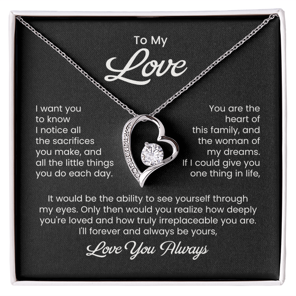 Necklace for Wife From Husband, Anniversary Gifts, Christmas, Birthday Jewelry Gifts for Wife