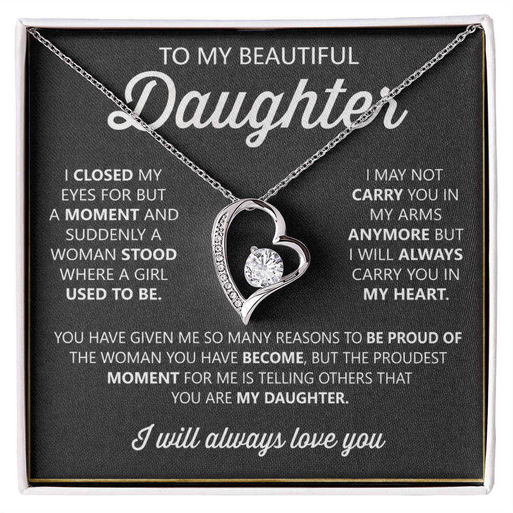 To My Daughter Necklace – Heartfelt Gift from Mom or Dad