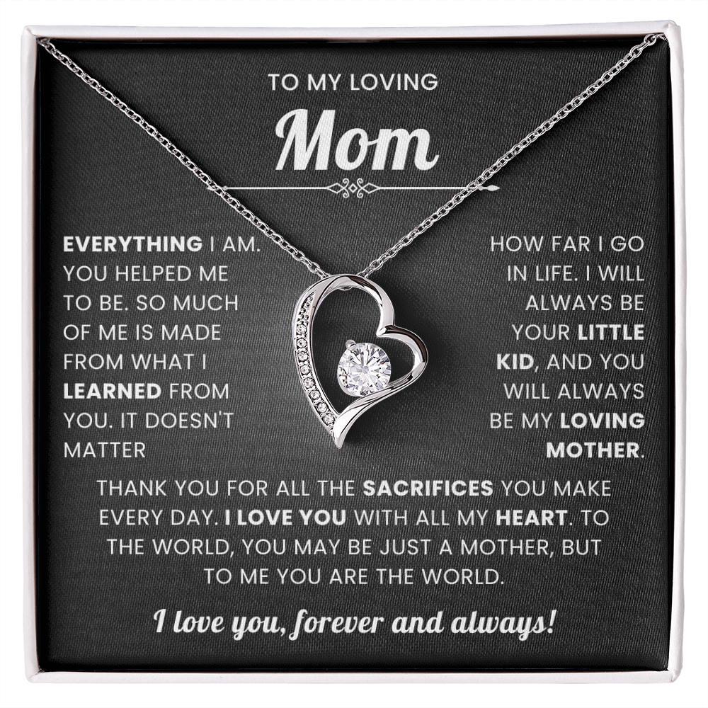 To My Mom Necklace Gifts Meaningful Gift to Mom From Son