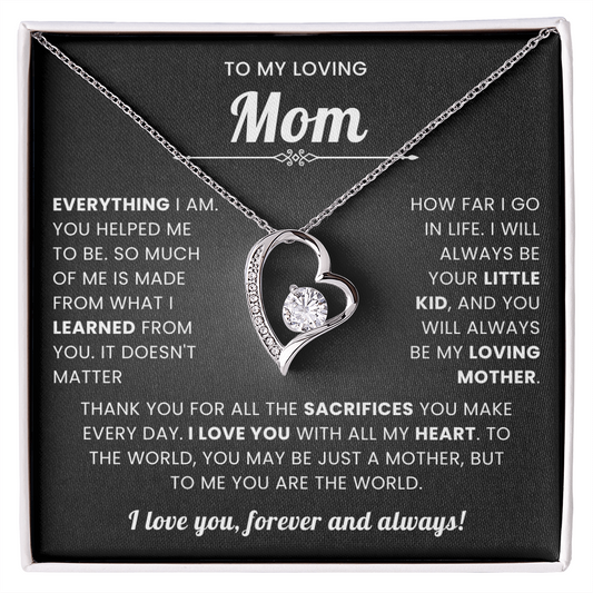 To My Mom Necklace Gifts Meaningful Gift to Mom From Son