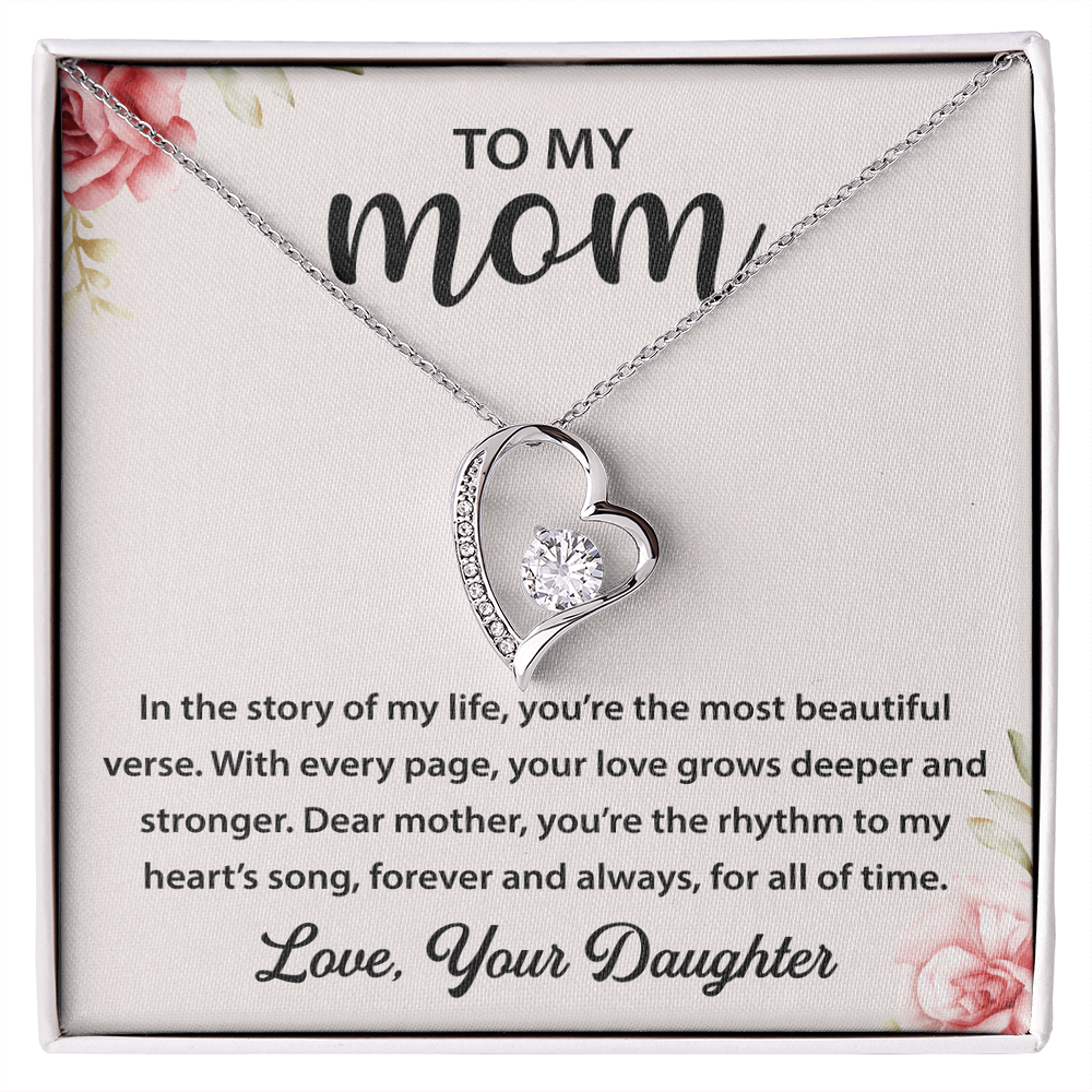 To My Mom - You're My Universe - Love Knot Necklace