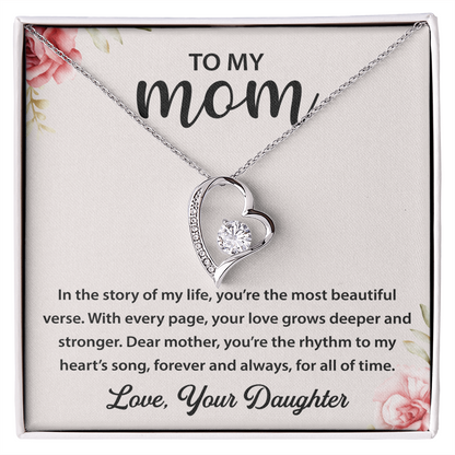 To My Mom - You're My Universe - Love Knot Necklace