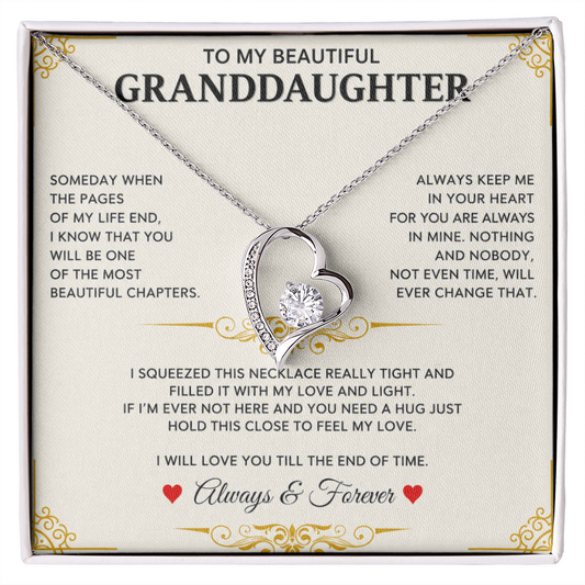 To My Granddaughter Keep This Close and Remember How Much You Are Loved Heartfelt Gift