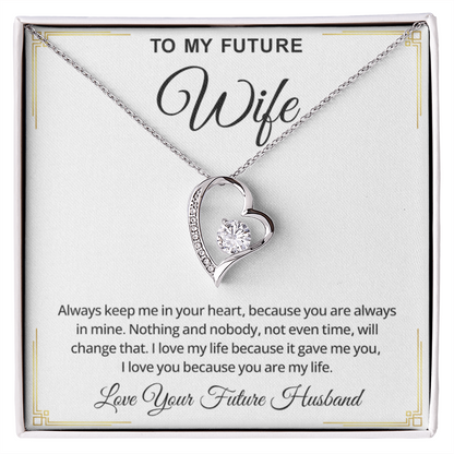 To My Future Wife Necklace – Romantic Promise Jewelry for Fiancée & Soulmate