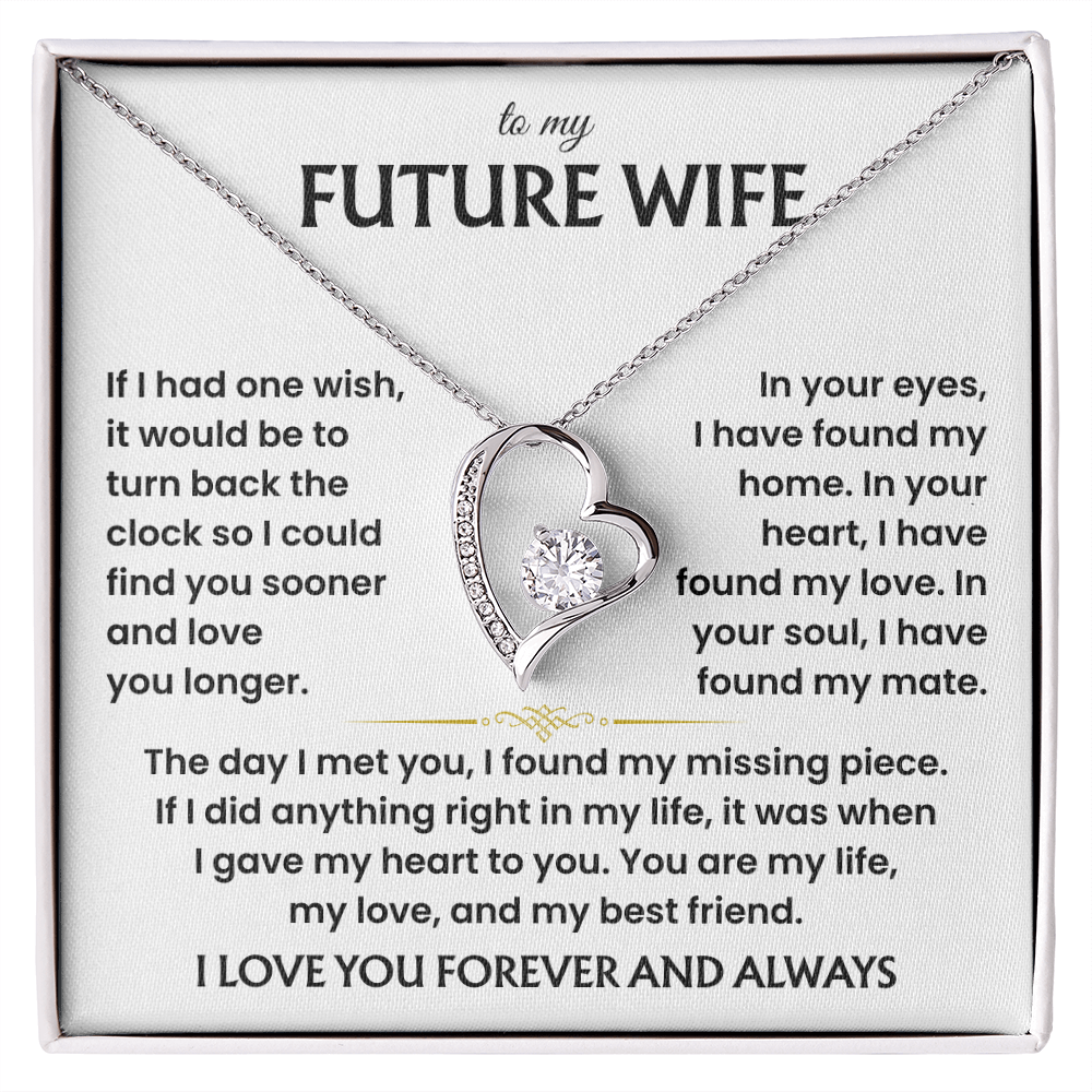 Necklace Gifts for Future Wife From Future Husband, Sentimental Jewelry Gift for Her