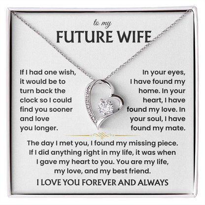 Necklace Gifts for Future Wife From Future Husband, Sentimental Jewelry Gift for Her