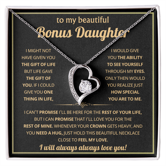 Bonus Daughter Gifts from Stepdad Stepmom With Heartfelt Message & Gift Box