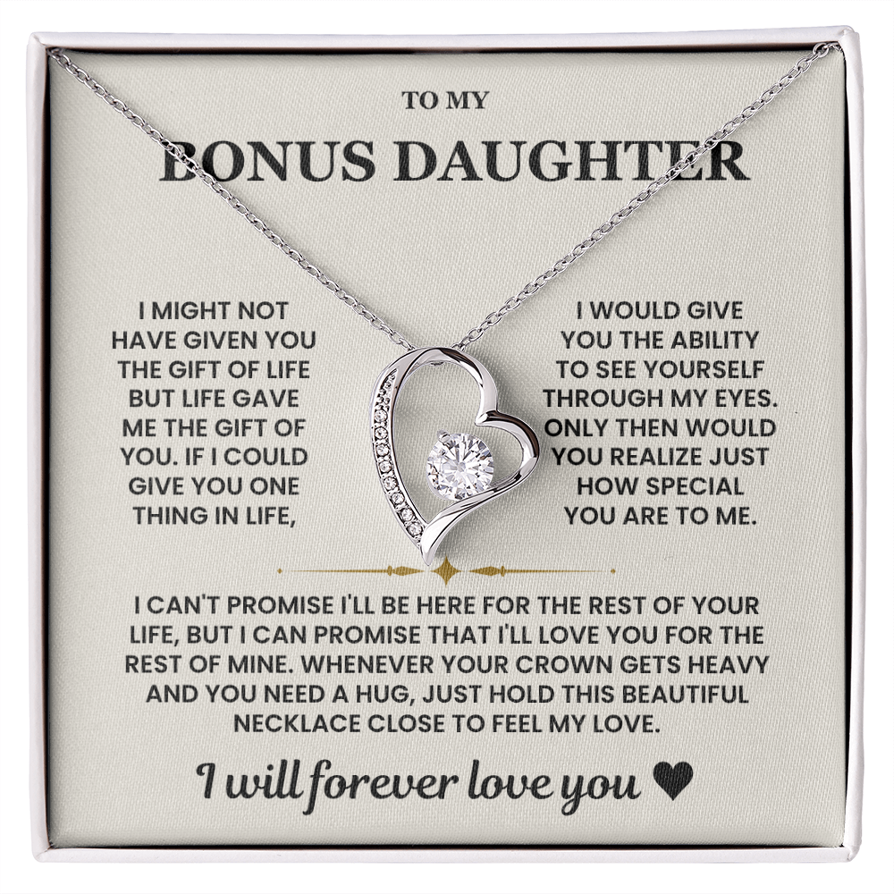 Bonus Daughter Gifts From Stepdad Stepmom With Heartfelt Message & Gift Box