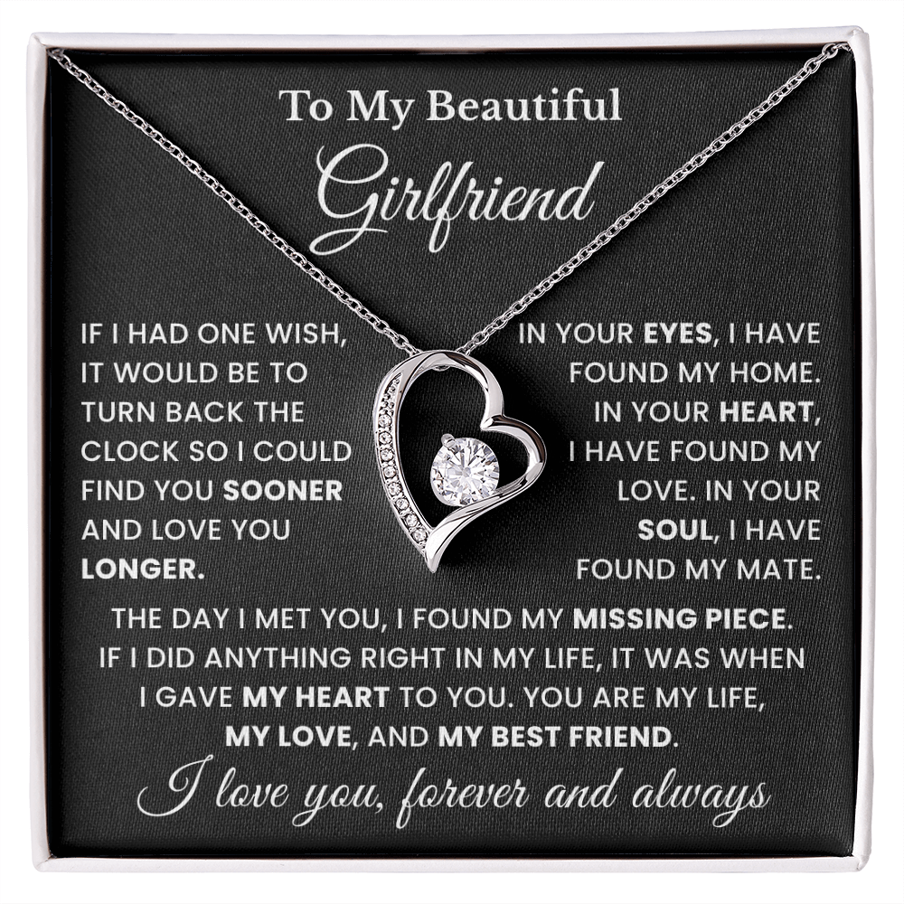 To My Girlfriend Gift Necklace From Boyfriend, Husband Meaningful Gift For Her, Jewelry For Women
