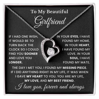 To My Girlfriend Gift Necklace From Boyfriend, Husband Meaningful Gift For Her, Jewelry For Women