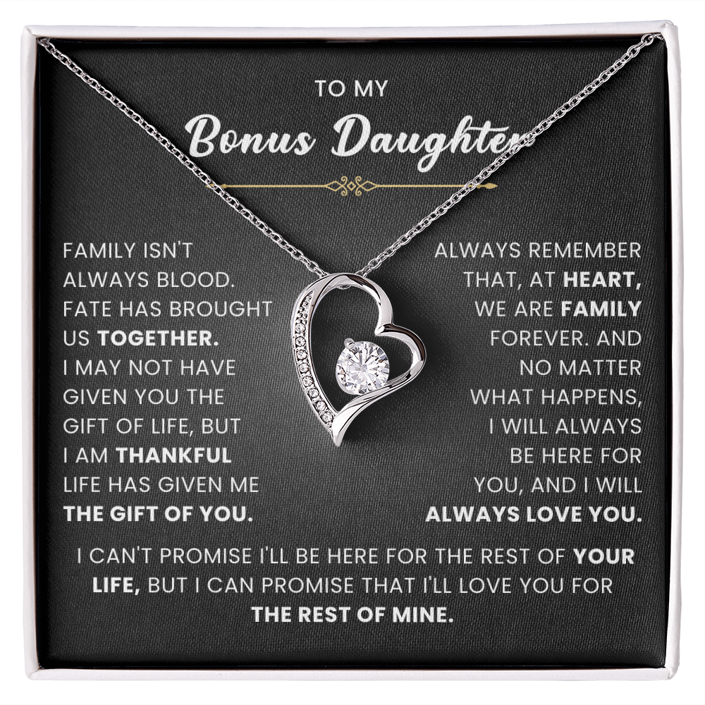 Bonus Daughter Gifts From Stepdad Stepmom With Heartfelt Message & Gift Box