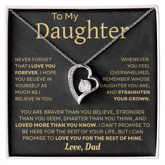 To My Daughter Necklace – Heartfelt Gift from Dad to Daughter