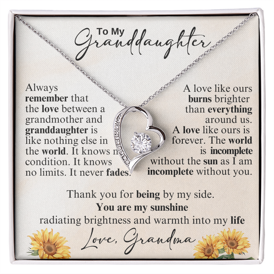 To My Beautiful Granddaughter - Never Stop Believing in Yourself