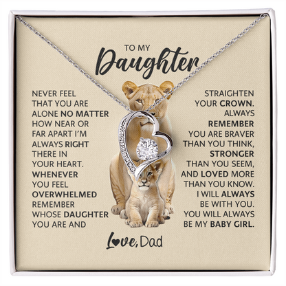 To My Adult Daughter Necklace | Meaningful Gift for Daughter from Dad