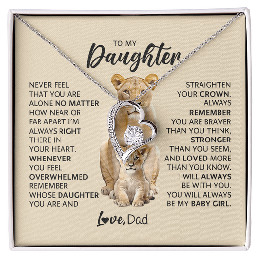 To My Adult Daughter Necklace | Meaningful Gift for Daughter from Dad