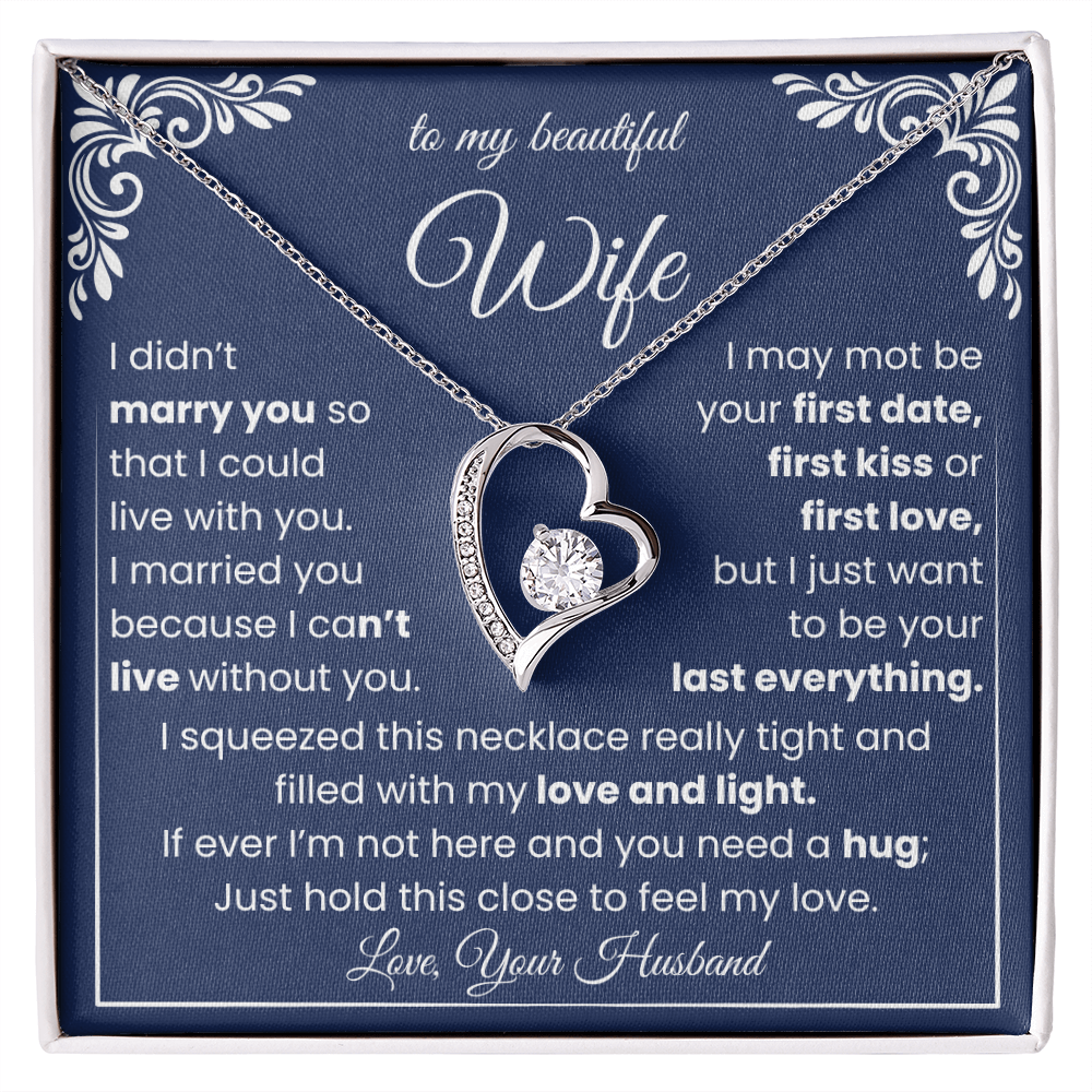 Forever Love Necklace, Gift for Her, Romantic Birthday Valentine Gift