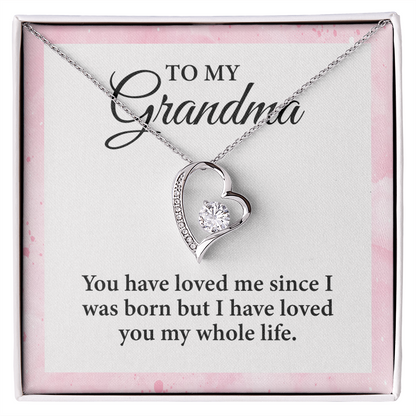 To My Grandma - I Have Loved You in My Whole Life, Necklace Gift for Her